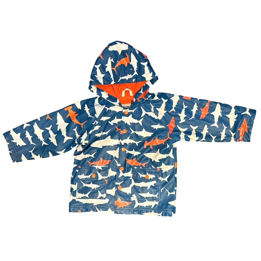 Harley Kids Shark Print Raincoat - size 3T